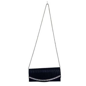 Black Party Clutch Purse Crossbody Embellished
